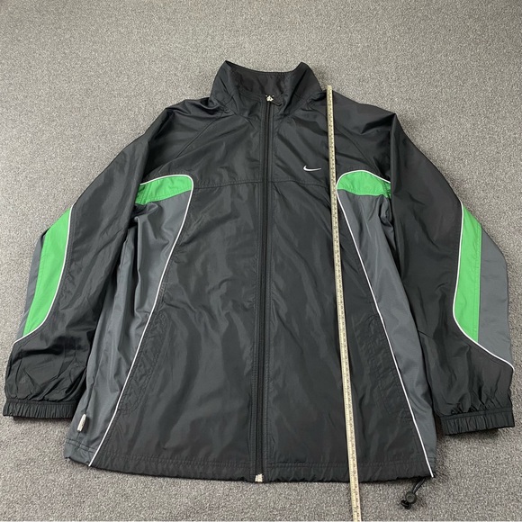 Vintage Nike Windbreaker Embroidered Swoosh Green Black Men’s Size Medium - Picture 16 of 16